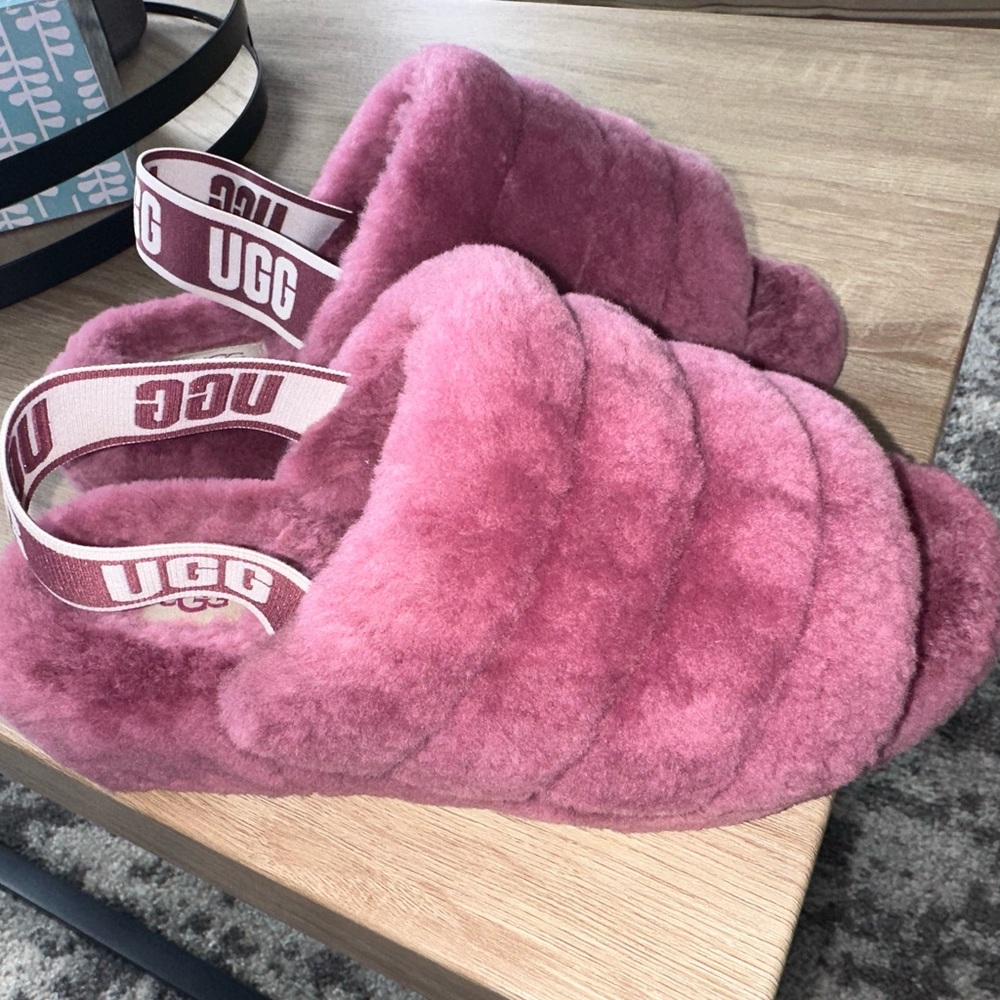 Purple ugg slippers